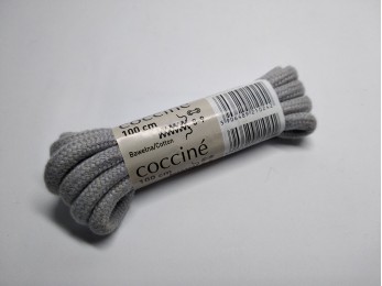 Шнурки для взуття "Coccine" круглі, світло - сірі 100см (2)  