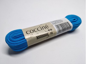 Шнурки для взуття "Coccine" плоскі, широкі, блакитні 120см (35)  