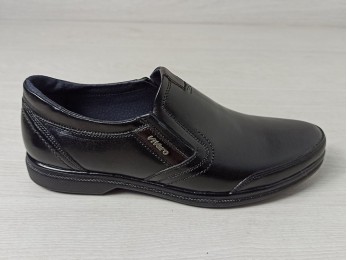 Туфли мужские кожа черные (1017)