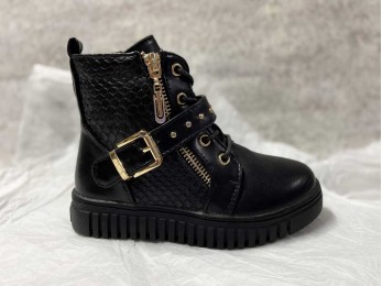 Ботинки для девочки черный (2189т)