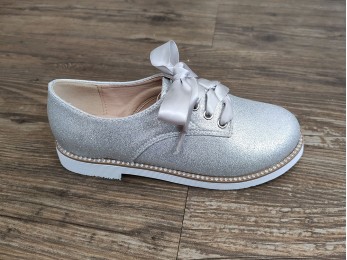 Туфли для девочки блеск серебряные (31-36) (1987)