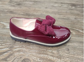 Туфли для девочки бордовые лак (32-36) (2003)