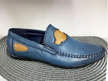 Туфли для мальчика синие весна - осень  (2595)