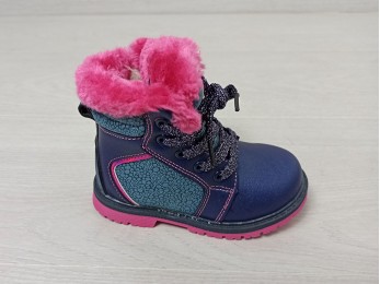 Ботинки для девочки зима фиолетовые (1450)