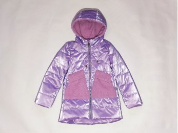 Куртка для дівчинки фіолетова відлив «електро» (7)