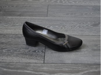 Туфли женские кожа черные (1078)