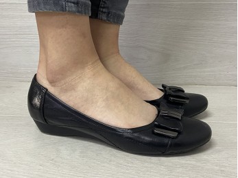 Туфли женские кожа черные (882)