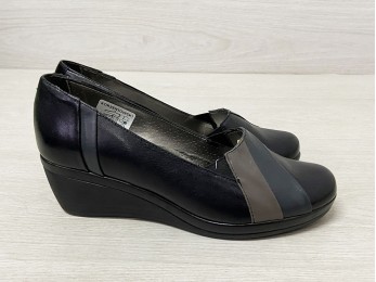 Туфли женские черные кожа (1328)
