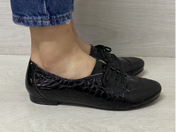 Туфлі жіночі чорні шкіра (1615)