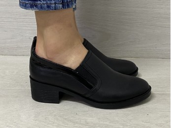 Туфли женские черные кожа (2163)