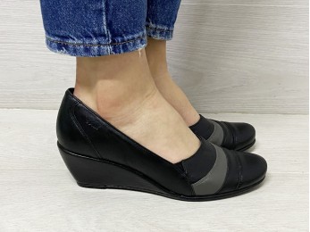 Туфли женские черные кожа (814)