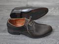 Туфлі чоловічі класичні шкіра коричневі на шнурках (727)