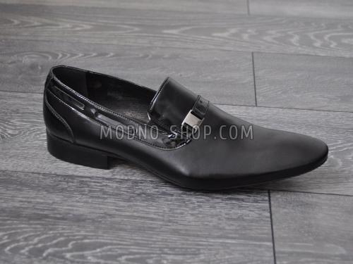 Туфлі чоловічі класичні шкіра без шнурка (232)