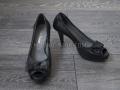 Туфлі жіночі шкіра чорні (721)