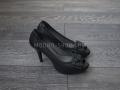 Туфли женские кожа черные (721)