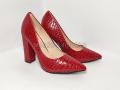 Туфли женские красные (2179)