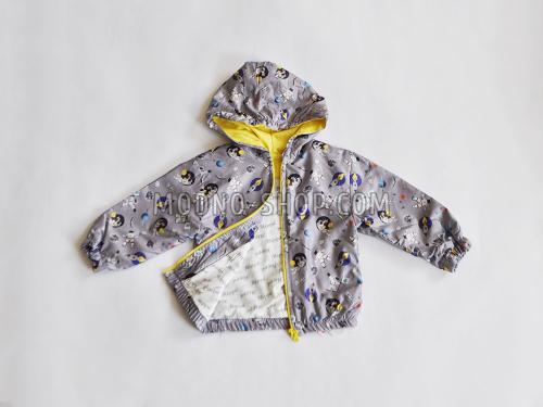 Куртка-ветровка для мальчика серая 1-3 года (7/102)