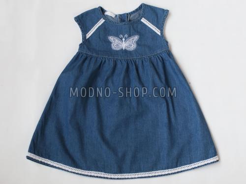 Платье для девочки синие (966/29)
