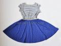 Платье для девочки синие (991)