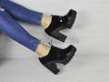 Туфли женские замшевые черные (1493)