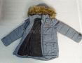 Куртка для мальчика зима серая (694)