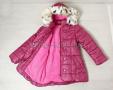 Куртка для дівчинки зима рожева (722)
