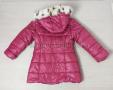 Куртка для дівчинки зима рожева (722)