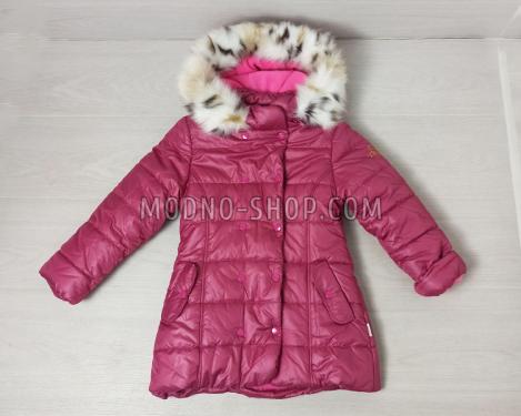 Куртка для девочки зима розовая (722)