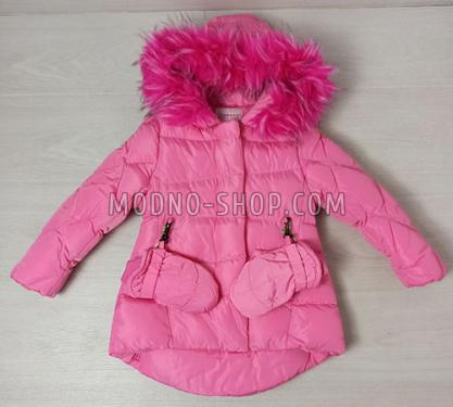 Куртка для дівчинки зима рожева (754)