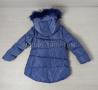 Куртка для девочки зима синяя (754)