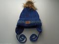 Набор шапка + шарф для мальчика синий (14)