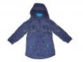 Куртка для хлопчика синя+блакитна підкладка (419)