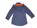 Куртка для мальчика синяя + оранжевая подкладка (420)