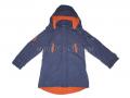 Куртка для хлопчика гірчична+синя підкладка (420)