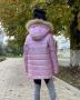Куртка для дівчинки зима рожева (5)