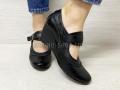 Туфли женские черные кожа (556)
