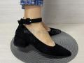 Туфлі жіночі чорні велюр (2410)
