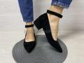 Туфлі жіночі чорні велюр (2410)