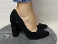 Туфли женские черные велюр (2412)