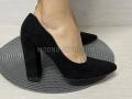 Туфлі жіночі чорні велюр (2412)