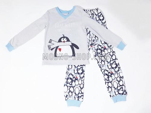 Пижама для мальчика "пингвин" (флис) (819/1)