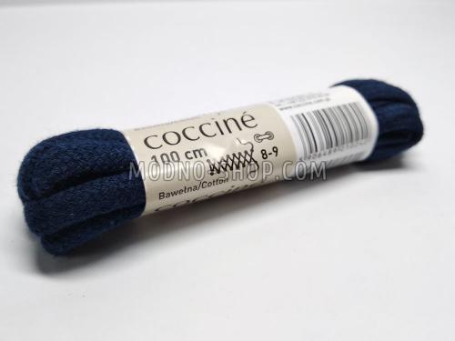 Шнурки для взуття "Coccine" круглі, сині 100см (15)  