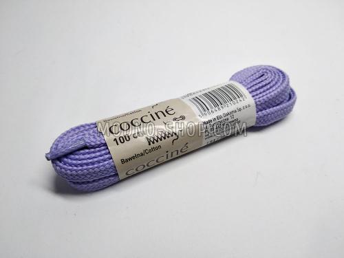Шнурки для обуви "Coccine" плоские, широкие, фиолетовые 100см (3)