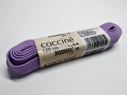 Шнурки для взуття "Coccine" плоскі, широкі, бузкові 120см (39)  