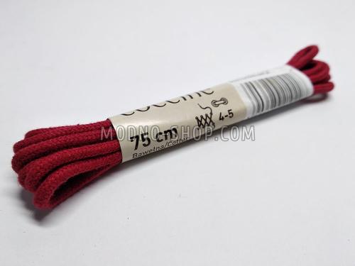 Шнурки для взуття "Coccine" круглі, червоні 75 см (46)