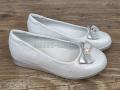Туфли для девочки серебряные 33-37 (2001)