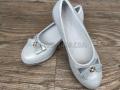 Туфли для девочки серебряные 33-37 (2001)